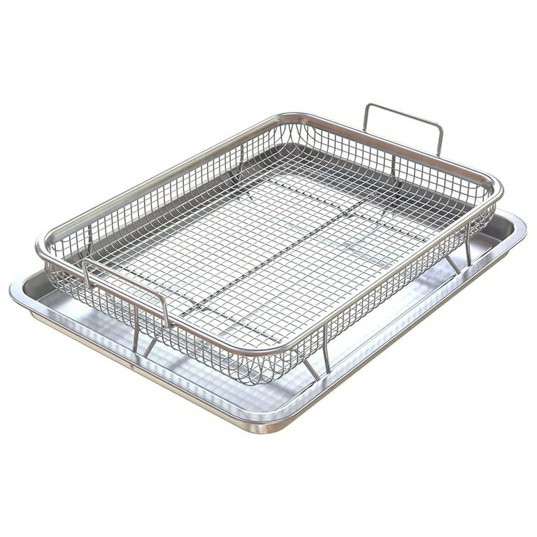 Basket for Oven,Stainless Steel Crisper Tray and , Deluxe Air Fry