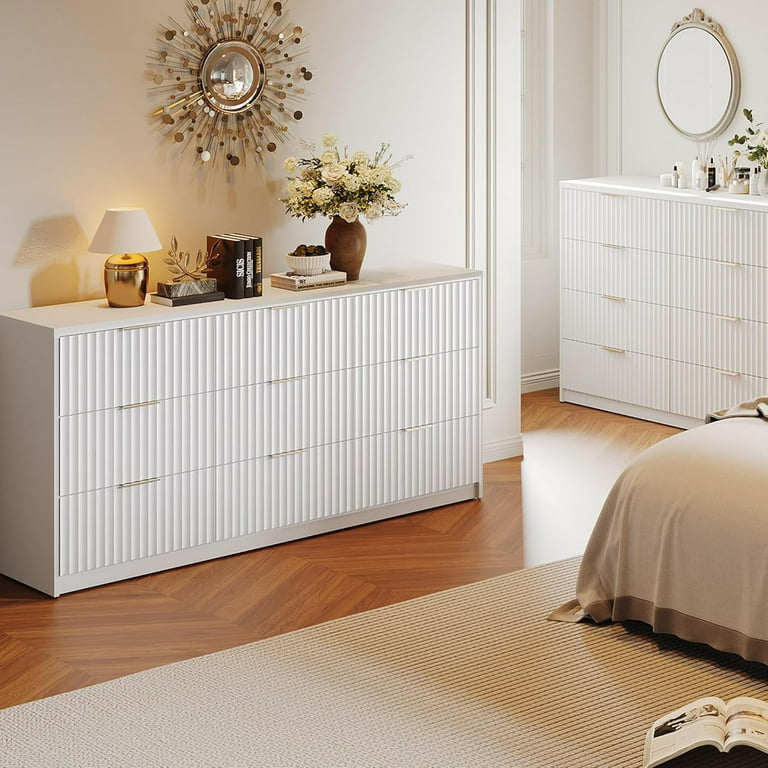 modern neutral dresser Sedona 6-Drawer Dresser Bunk Beds for Adults
