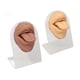 thumbnail image 3 of Uadme - 2pcs Modelo de Boca de Lengua de Silicona Modelo de Boca de Lengua simulada en 3D con Soporte de acrílico para práctica de perforación, 3 of 5