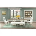 thumbnail image 6 of Riverside Furniture Myra 64" Upholstered Wood Dining Bench in Paper White, 6 of 6