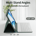 thumbnail image 6 of KVTVOU Keyboard Case for iPad Air 11 inch M2/M3 (2024/2025), iPad Air 5th/4th Generation (2022/2020) 10.9 inch, Detachable Wireless Bluetooth Keyboard, Stand Folio Cover with Pencil Holder, Green, 6 of 8