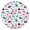 Fresh, variant on Mandala Tablecloth Abstract Ornamental Mandala Waterproof Round Cover with Elastic Edges and Back for Meditation Space