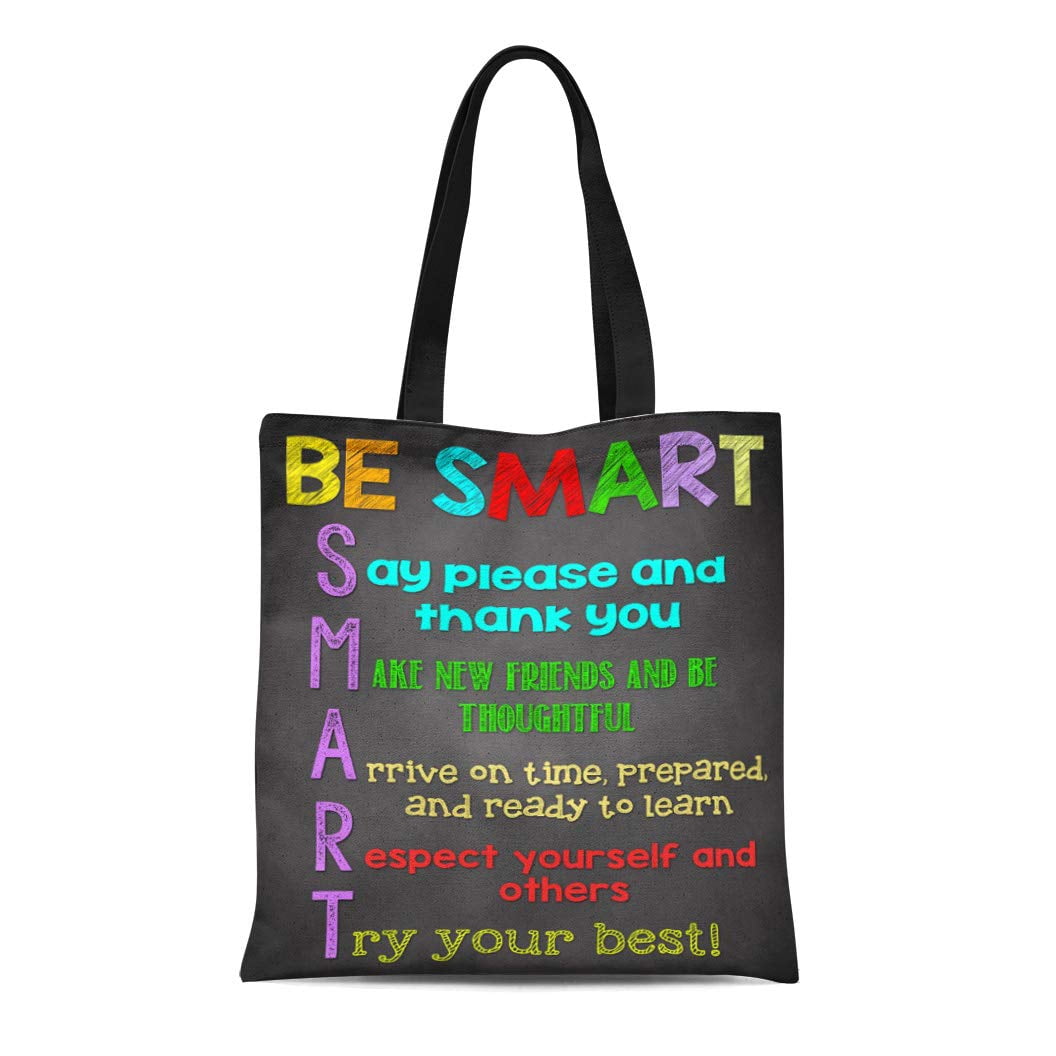 ASHLEIGH Canvas Tote Bag Teacher Classroom Inspirational Appreciation Try Educator Educational