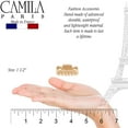 thumbnail image 6 of Camila Paris CP3512 French Hair Clip for Women, 1.5 inch Set of 2 Cream Girls Hair Claw Clips Jaw Fashion Durable Styling Hair Accessories for Women, Strong Hold No Slip Grip, Made in France, 6 of 24