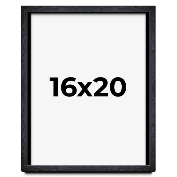 16x20 Shadow Box Frame Black | 1 Inches Deep Real Wood Farmhouse Shadowbox Display Frame | UV
