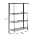 thumbnail image 2 of Ktaxon 4-Tier Metal Shelving Unit, Adjustable Shelf Organizer for Garage Kitchen, Storage Rack Capacity for 1100 lbs, 36"W x 14"D x 55"H, Black, 2 of 10