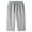 Grey, variant on Men's Stretch Breathable Athletic 3/4 Pants Casual Lightweight Everyday Capri Pants