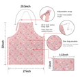thumbnail image 7 of Cartoon Unicorn Rainbow Cloud Moon Star Apron-Garden Aprons for Women with Pockets-Cotton Linen Waterproof Kitchen Cooking Gardening Aprons Adjustable for Kitchen,Cooking,BBQ and Salon 33x27 Inch, 7 of 7