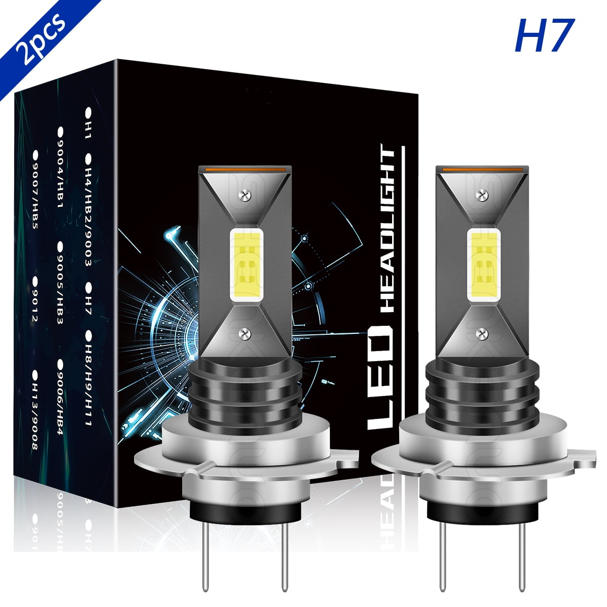 Obndvu H7 High Beam for Kia Forte 20192020 LED Headlight Bulb 6000K