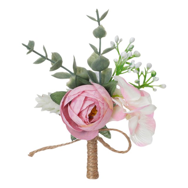 Ramilletes de novia hechos a mano Ramilletes para mujeres y hombres Rosa