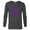 Charcoal Heather, variant on Marvel Hawkeye Series Halftone Purple Arrow - Long Sleeve T-Shirt for Men – Customized-Royal