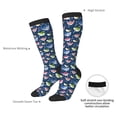 thumbnail image 4 of Naloa Colorful Cartoon Shark Thigh High Socks Extra Long Stretchy Sock Women Over Knee High Opaque Stocking Daily Wear, 4 of 6