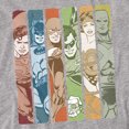 thumbnail image 2 of DC Justice League Columns Women's T Shirt, Athletic Heather, Medium, 2 of 6