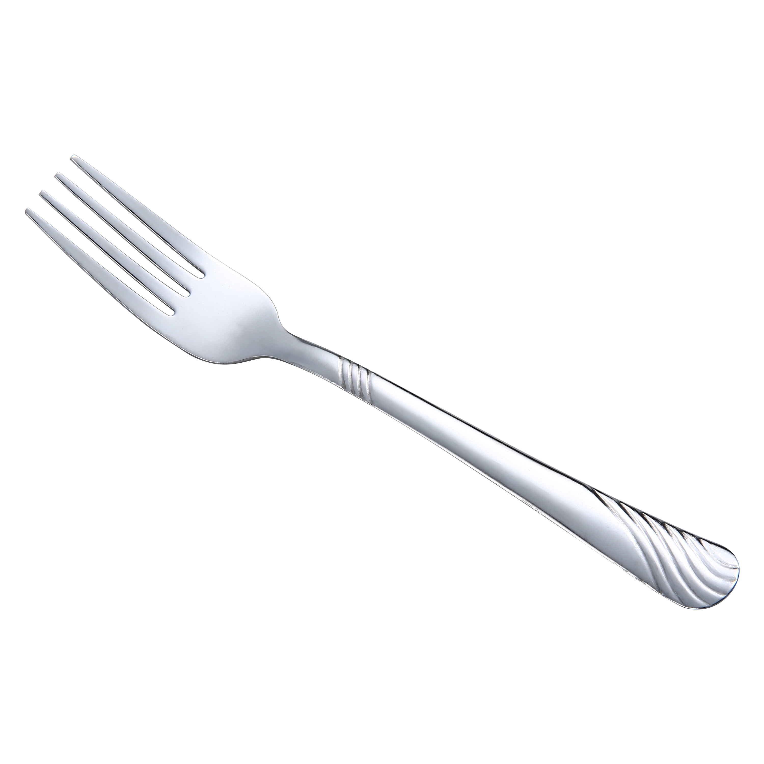 Mainstays Swirl Stainless Steel Dinner Fork Set, 4 Piece