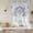 Lake Blue, variant on Sage Green Boho Tie Up Curtains 45 Inches Long, Kitchen Window Curtains Over Sink, Vintage Abstract Art Ethnic Tribe Small Window Curtains Shade Balloon Curtains Valances for Bedroom/Cafe 34"x45"