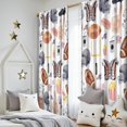 thumbnail image 5 of Blackout Kids Curtains,Colorful Rugby Game Items Pattern Childrens Insulated Curtains Set Of 2,Bedroom Essentials,Toddler Room Decor 52"x84", 5 of 5