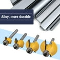 thumbnail image 3 of Madera De Carpintería Redping Router Bit Bit 4pcs aleación Fuerte Eficiente Para Carpinteros Amarillo, 3 of 7
