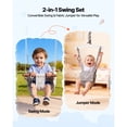 thumbnail image 4 of KFFKFF 2-in-1 Toddler Swing and Jumper with Foldable Metal Frame, Soft Cushion, Durable Ropes, Easy Setup and Storage, Suitable for Indoor and Outdoor Use, Gray, 4 of 9