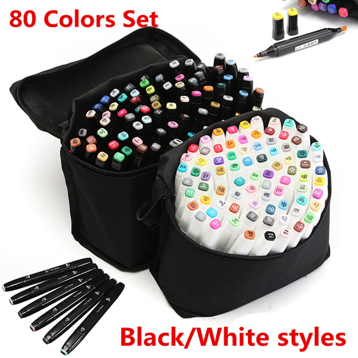 80 Colors Alcohol Markers Pen Set, Artist Drawing Art
