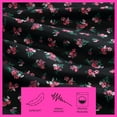 thumbnail image 3 of Betsey Johnson Bouquet Ditsy Black Twin Sheet Set, 3 of 10