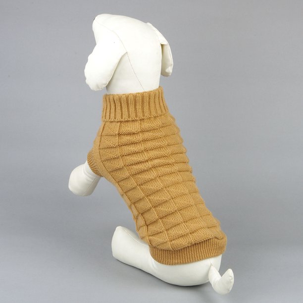 Cuello alto Cachorro Perro Suéter Invierno Cálido Chihuahua Abrigo Ropa de punto Tmvgtek Para estrenar