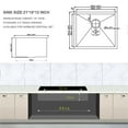 thumbnail image 3 of 21×18×12 inches Brushed Nickel Stainless Steel Undermount Laundry Sink, 3 of 6