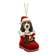thumbnail image 1 of Adorno navideño colgante perro Perfecl artesanía decoración Navidad Estilo F, 1 of 8