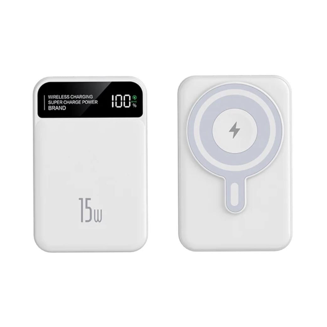 SAMADEX 10000mAh Wireless Power Bank with LCD Display, 22.5W PD Fast Charging, Compatible with iPhone