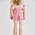 thumbnail image 3 of CCRFTGI Girls Plaid Shorts for Kids Toddler Size 10-12 Comfy Cute Elastic Girls Shorts Summer Casaul Y2k Beach Wear Light Stylish Shorts Red 9-10 Years, 3 of 7