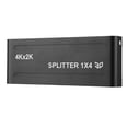 thumbnail image 4 of Divisor HDMI 4K de 1 entrada y 4 salidas, 1080P 60 Hz, compatible con 3D, diseño de metal estándar, 100-240 V, enchufe de EE. UU., 4 of 8