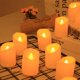 thumbnail image 5 of Luz de velas LED, paquete de 10 velas sin llama Vela LED alimentada por USB, blanco cálido, 5 of 5