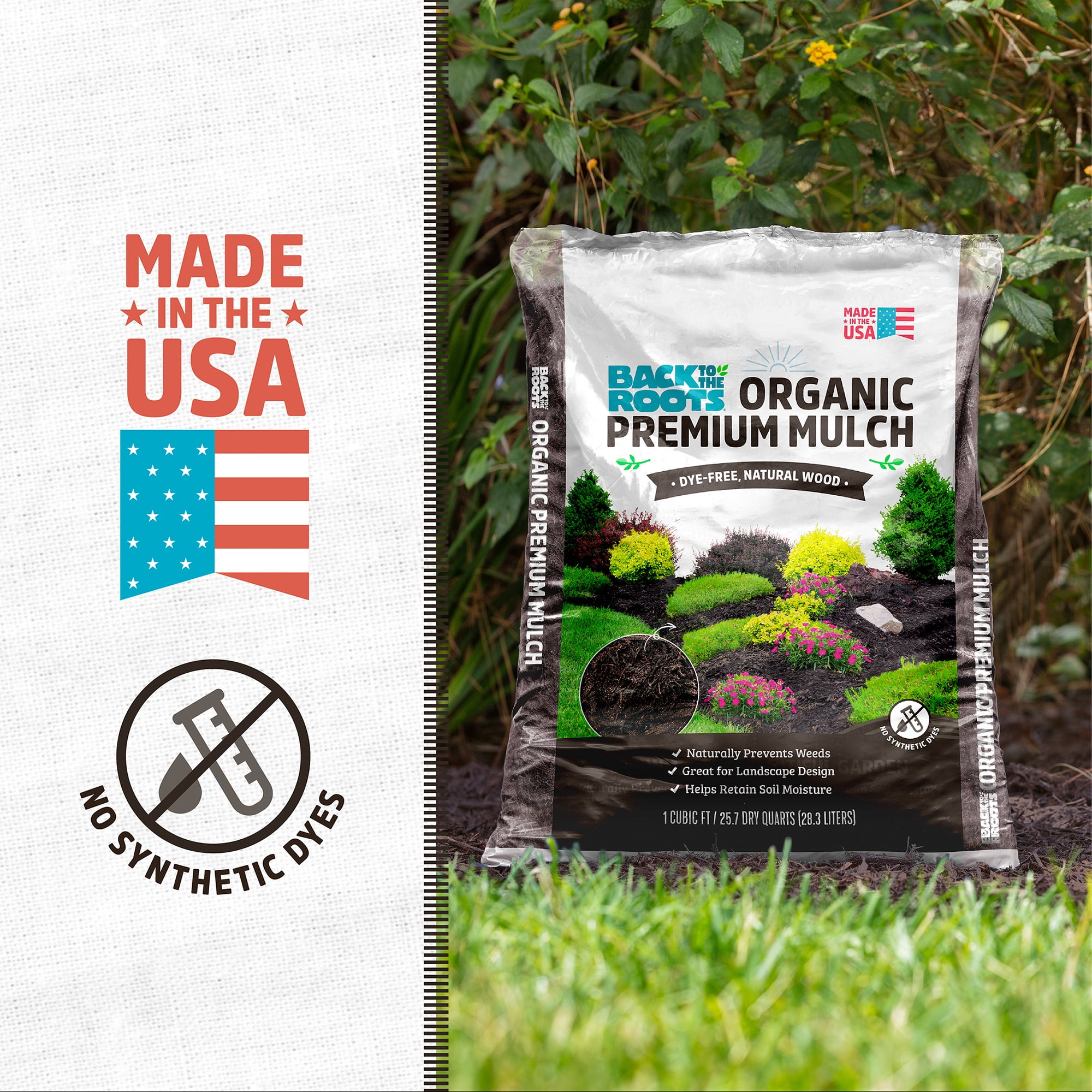 Back to the Roots Organic Mulch Soil Amendment Pallet, 60 1 cu. ft. bags