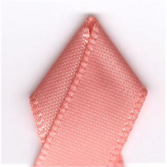 Papilion R074300060720100Y.25 in. Ruban de Satin Simple Face 100 Yards - Peach