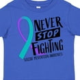 thumbnail image 4 of Inktastic Never Stop Fighting Suicide Prevention Awareness Ribbon Boys or Girls Toddler T-Shirt, 4 of 5