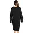 thumbnail image 3 of Just Love Long Sleeve Nightgown Sleepwear 7007-116-XL (Black - Grateful Thankful, Medium), 3 of 3