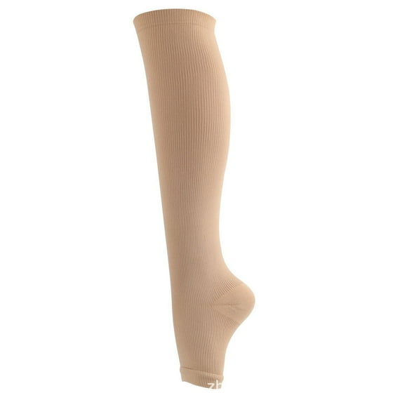 cfhntfmh Compression Stockings for Women Knee High Length Open Running Athletic Socks Solid Color Yoga Socks