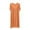 Orange, variant on Jalioing Plus Size Long Nightgown for Women Short Sleeve Pleated Comfy Pajama Dress Ladies Crew Neck Sleep Dress