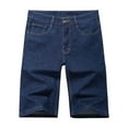thumbnail image 3 of EOYWHK Denim Shorts for Men Big and Tall Jeans 7 inch Inseam Vintage Distressed Shorts Oversized Loose Fit Baggy Waist Workwear Bottom ,L-5XL, 3 of 8