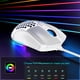 thumbnail image 5 of UHM Ratón para Juegos con Cable con Carcasa de Nido de Abeja Intercambiable, 7200 Ppp Ajustable, 6 Botones Programables, Gaming Mice Liviano con Retroiluminación RGB 12 para Windows PC Gaming y Oficina, Blanco, 5 of 7