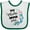 White and Green, variant on Inktastic My Mimi Loves Me Girl Girls Baby Bib