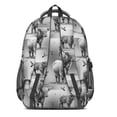 thumbnail image 3 of Highland Cow and Bird Print Backpack for School, Cute School Bag with Adjustable Shoulder Straps and Padded Back, 16.9"x12.6"x5.9", 3 of 3
