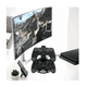 thumbnail image 3 of Control Inalámbrico Mando Compatible Con Para Ps4 Y Pc Belug Blanco, Negro, 3 of 4