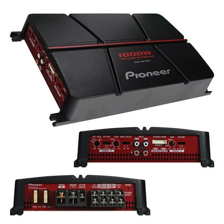 Pioneer GM-A6704 GM-Series Class AB Amp (4 Channels, 1,000 Watts (Best 4 Channel Car Amplifier 2019)