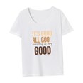 thumbnail image 4 of Camiseta de mujer Trajes de verano Ropa Casual Camiseta de cuello redondo simple para ir de compras S, 4 of 7