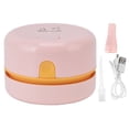 thumbnail image 1 of Desktop Vacuum Cleaner, Automatic Mini Dust Sweeper 10000 RPM Rotation With Vacuum Extension Tube For Home Pink, 1 of 8