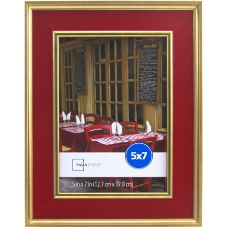 Mainstays Kristoff 5x7 Red Gold Picture Frame - Walmart.com