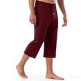 thumbnail image 4 of Maplenight Mens Capris Lounge Pants with Pockets Drawstring Elastic Waist Crop Pajama Pants, 4 of 8