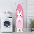 thumbnail image 3 of HELLHERO 15x54 Inch Ironing Board Cover Elastic Edge Polyester Fiber Fabric Table Top, Heart Rabbit, 3 of 5