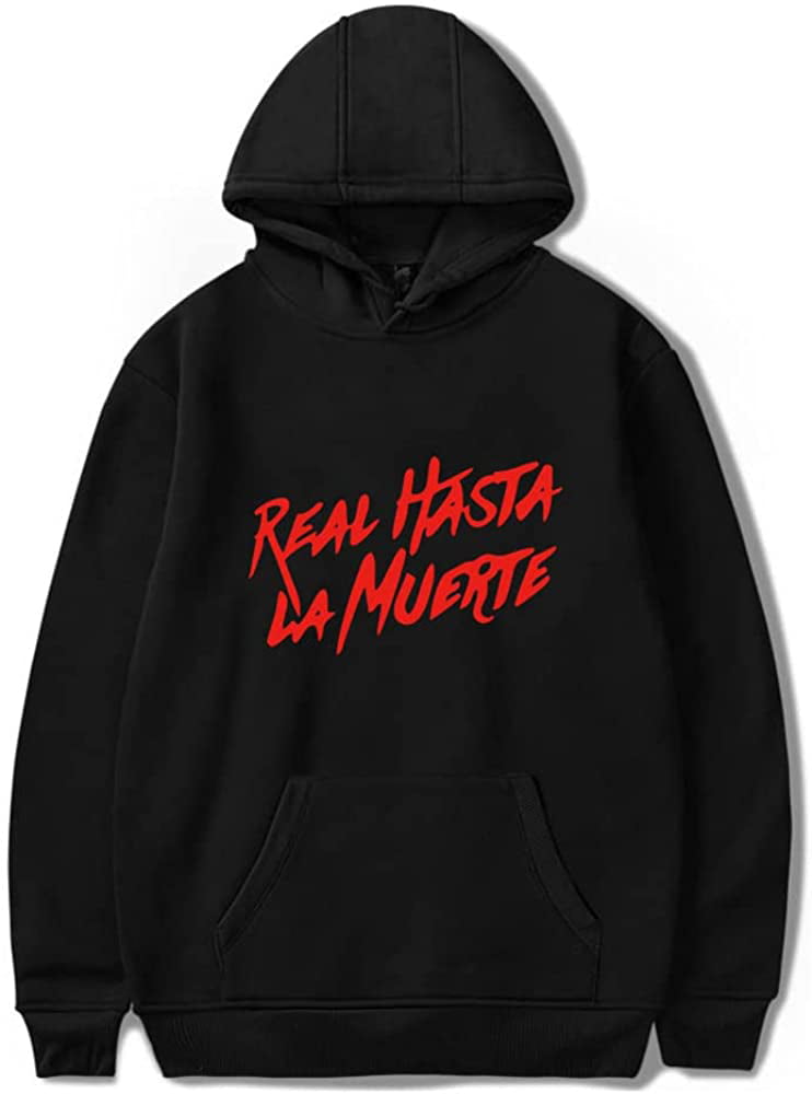 Anuel AA Real Hasta La Muerte Hoodie for Men Casual Pullover Sweatshirt ...