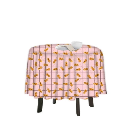

eloria Fruits Printed Round Table Cloth Resistant Washable Decorative Table Cover for Dining Table